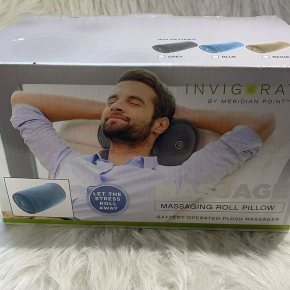 NEW MERIDIAN POINT Vibrating Massage Roll Pillow - Picture 4 of 15